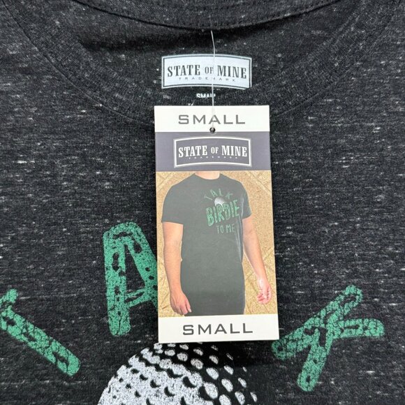 Small - TALK BIRDIE TO ME - State of Mine - Men's Golf Humor Funny T-Shirt NEW - Picture 7 of 10